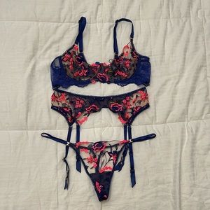 Honey Birdette Whitney Sapphire set